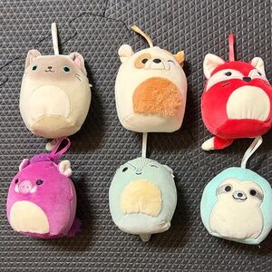 6 squishmallows. 5 inches